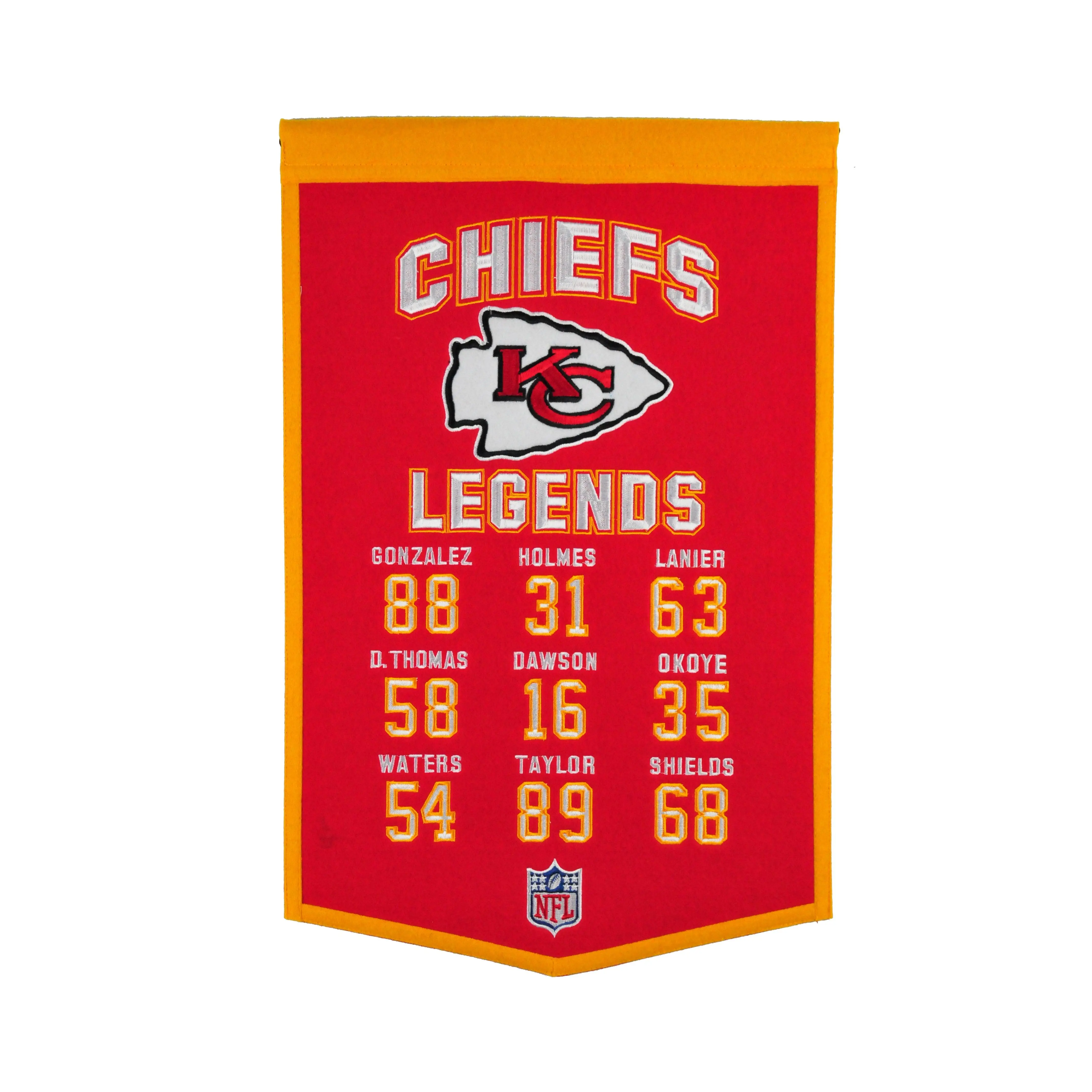 Kansas City Chiefs Legends Banner - 14"x22"