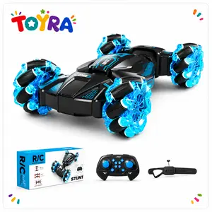 2026 New RC Stunt Car (Dual Remote Control), 1:24 Scale, 8WD, 2.4 GHz, 28 Km/h, Crash-Resistant Race Car, Features All-Terrain Tires And LED Lights, Perfect Day Gift For Boys And Girls, Crash-Resistant Car, Sporty Design, Durable Plastic