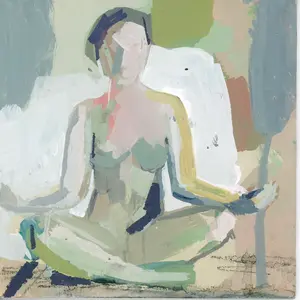 12x12 Yoga Art Print