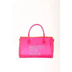 Pink Jelly Duffle Bag