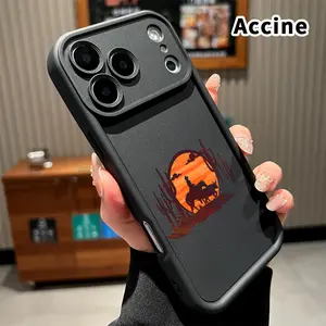 Phone Case for iPhone 17 Pro Max 16 Plus 15 14 13 12 11 Air E Cowboy Sunset Silhouette Anti-Scratch Shockproof Soft Silicone Protective Cover