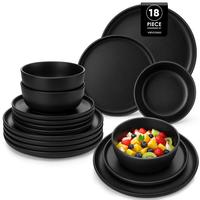 18-Piece Set-Black (Serves 6 People)