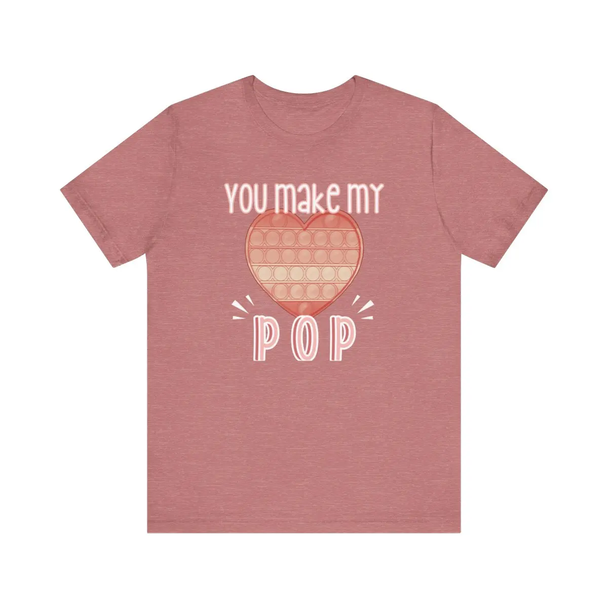 You Make My Heart Pop Pop-It Valentine's Day Fidget Toy Teacher Tee | Valentine's Shirt for Teachers | Teacher T-Shirt