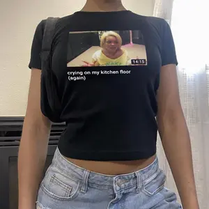 Trisha Paytas Baby Tee Trashy Bimbo Shirt, Iconic Y2K