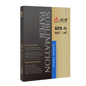 A-SUB Sublimation Paper 8.5x14 Inches 110 Sheets ONLY Compatible with Sublimation Printer and Sublimation Ink 125g