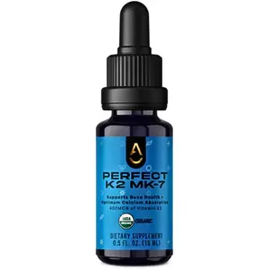 Activation Perfect K2 MK-7 Liquid Supplement | Supports Efficient Calcium Absorption | High Bioavailability for Enhanced Bone and Dental Health | Easy-to-Use Liquid Dropper | 15 ml