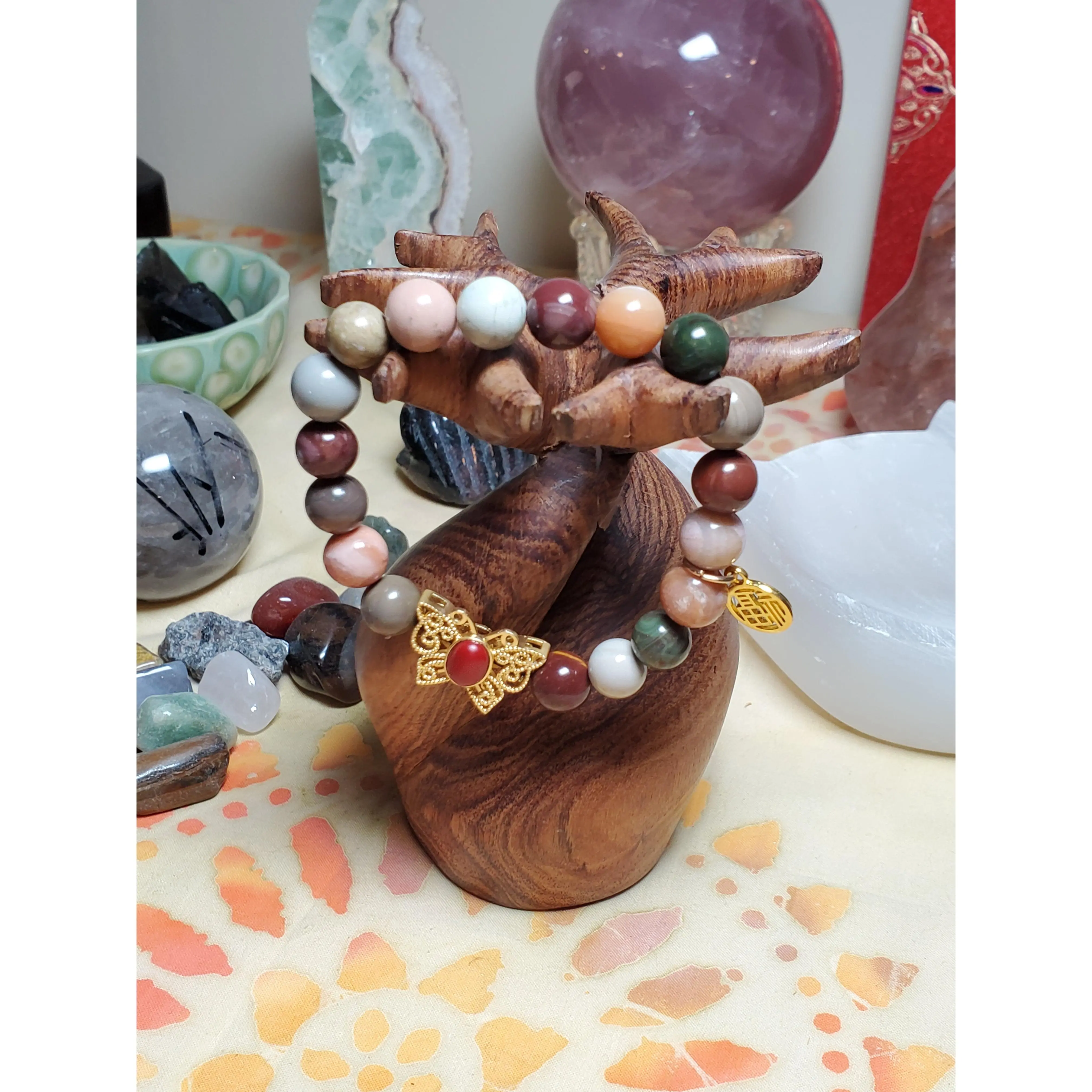 Indian Agate with embellishments
