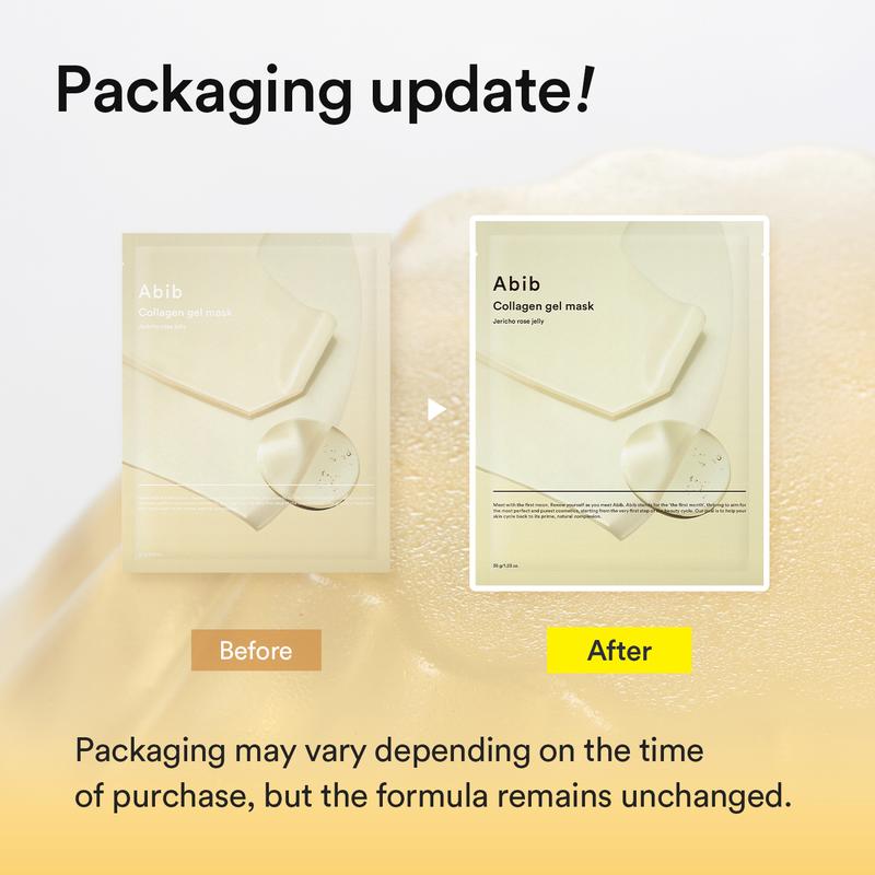[Abib Official] Abib Collagen Gel Mask Jericho Rose (4P) for glowing skin｜Korean Vegan Collagen, Overnight Hydrogel Mask, Elasticity Improvement