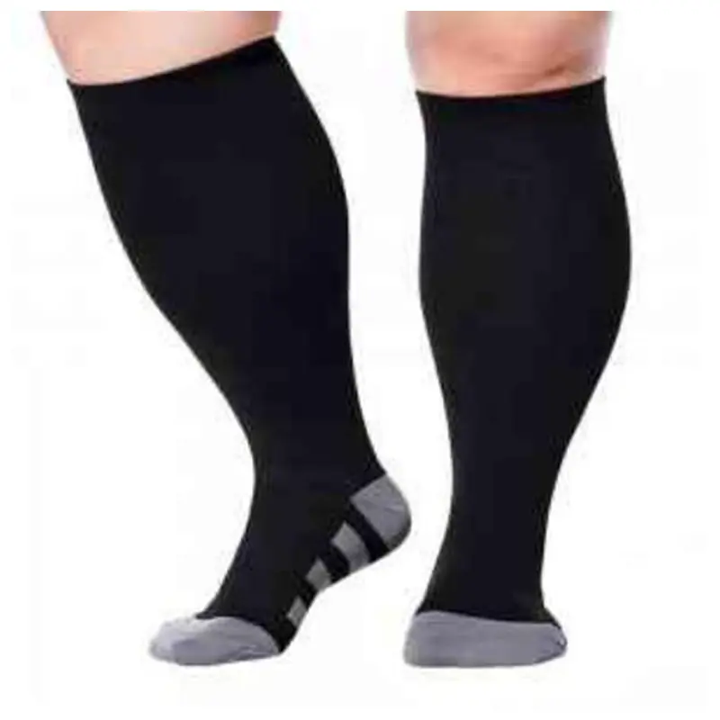 Striped black bag refers to fat socks