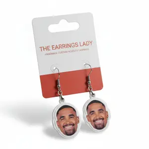 Jalen Hurts Face Earrings