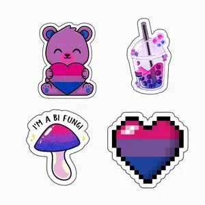 BI STICKERS Perfect For Pride Month with Bi Flag