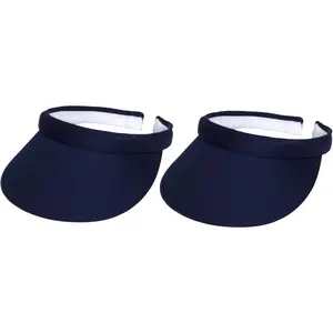 Mens Womens Sun Protection Sports Cotton Twill Clip On Golf Tennis Visor