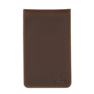 BROWN BASEBALL GLOVE LEATHER GOLF SCORECARD HOLDER