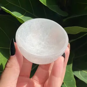 Selenite Round Bowl Small