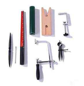 Complete Jewelry Making Tools Kit  Adjustable Saw Frame Blades Ring Mandrel & Files | Professional Metal Cutting & Crafting Set for Jewelers & DIY