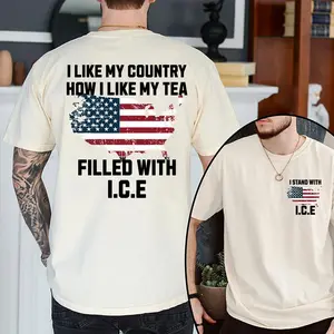I Like My Country How I Like My Tea, Filled With ICE Shirt, Ice Ice Baby Trump Shirt, Unisex Tee, Trending Graphic Tee Tops