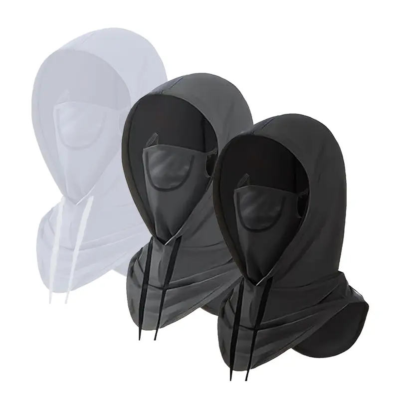 Haute Hooks Unisex Balaclava Sun Shield Face Mask - 1-Piece Polyester Protective Gear, Breathable Cooling Mesh, Adjustable Ear Loops, UV Shield, All Seasons Head Cover for Hiking, Motorcycle Riding, Fancy Dress Activities