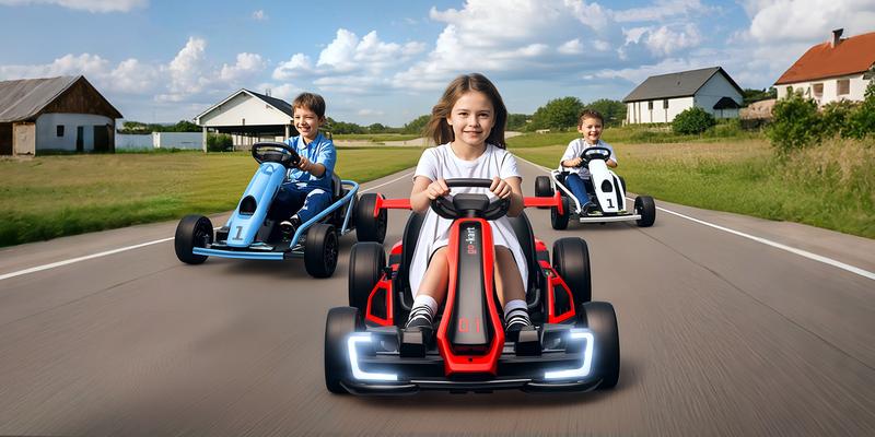 Aosom 24V 8.1 MPH Electric Go Kart, Drift Ride-On Racing Go Kart with 2 Speeds, Slow Start, Music, Horn Honking and Safety Belt, for 8-12 Years Old Aosom 24V 8.1 MPH Electric Go Kart, Drift Ride-On Racing Go Kart with 2 Speeds, Slow Start, Music, Horn Honking and Safety Belt, for 8-12 Years Old