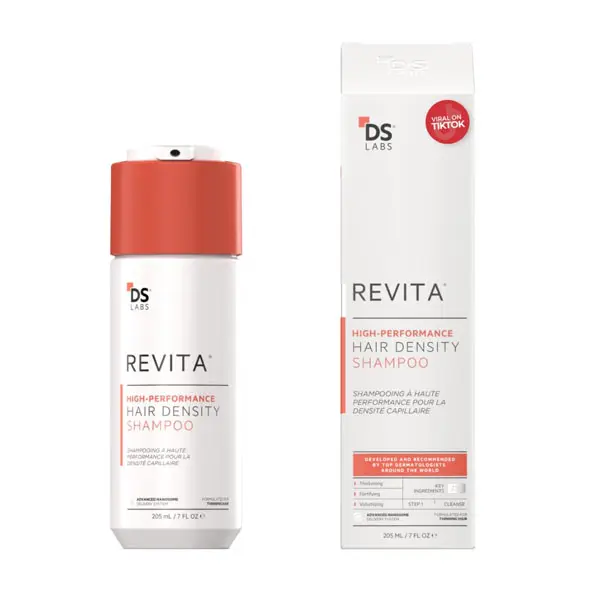 DS Labs For Men & Women Revita Shampoo - Scalp Refreshing Cleanse for Fuller Looking, Volumizing, Lightweight Hydration, Sulfate & Silicone Free, Color Safe, 205 mL