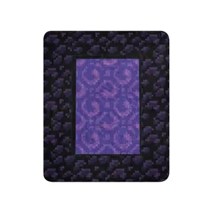 Minecraft Nether Portal Sherpa Blanket