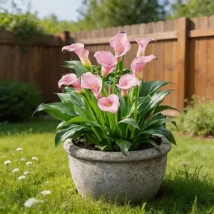 Elegant Calla Lily Bulbs for Garden & Indoor Planting – Premium Rhizomes with Large Blooms for Wedding Decor & Home – Easy to Grow Perennial Flowers for Pots, Borders, and Patio