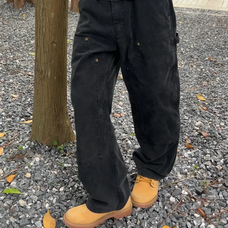 Men's 100% Cotton 16.2oz Plain Denim Jeans - Dark Wash, Mid-Rise, Casual Styles (Baggy, Black Wide-Leg, Blue Raw Straight-Leg, Distressed Bootcut), Black Pants, Alt Clothes for Grunge Aesthetic, Halloween, Christmas