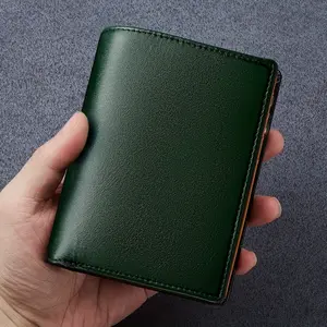 Dante Men's Premium Leather Wallet - Blocking, Large Capacity with Multiple Card Slots & Zippered Coin Pouch, Business Style, Sleek Black Genuine Cowhide, Ideal Gift for Husband or Dad