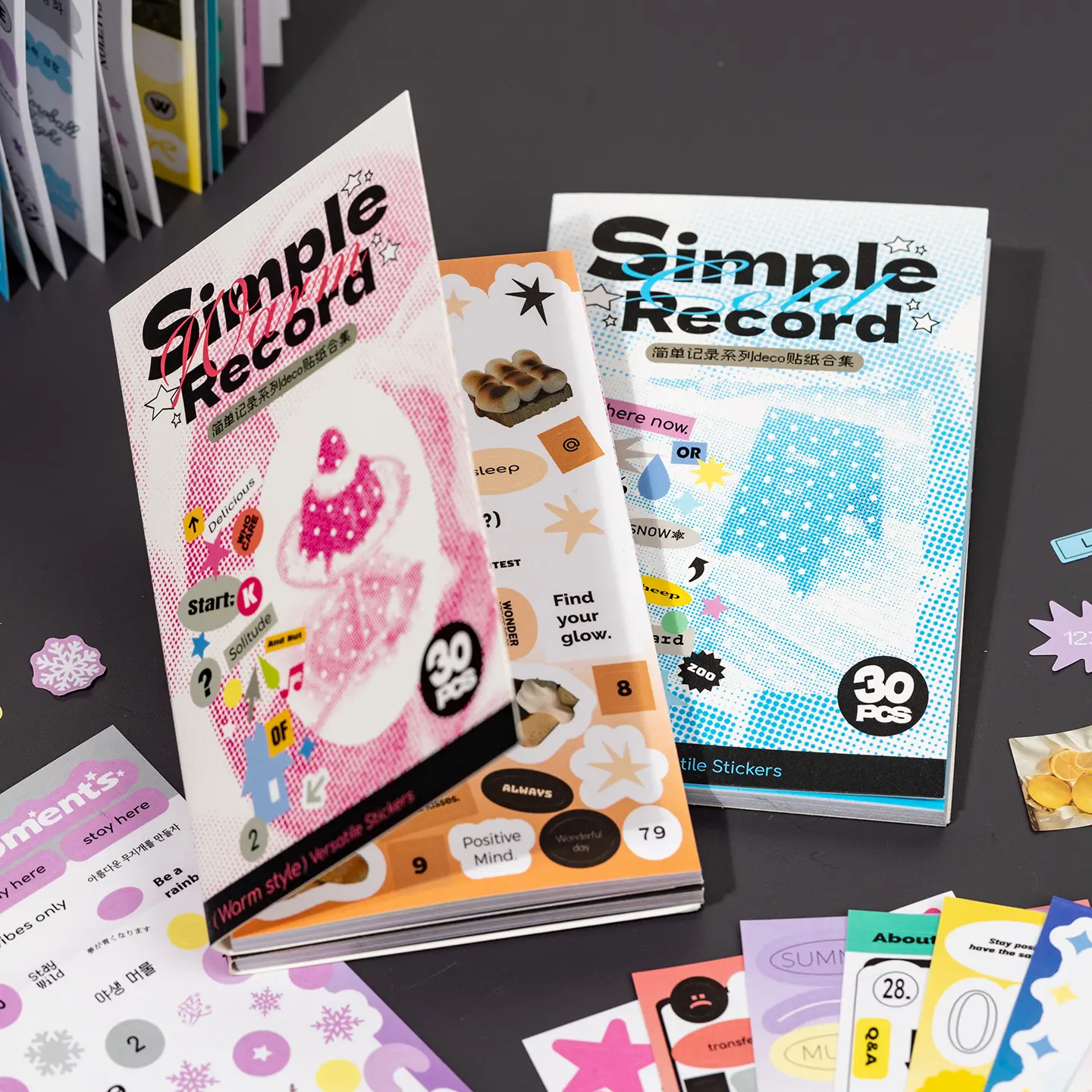 Minimal Planner Sticker Book - 30 Sheets of Glossy & Matte Stickers for Journaling, Modern Layering, Neat Planner Look, Easy Peel Weekly Planning | Buy 1 Get 2 FREE + Bonus Gifts
