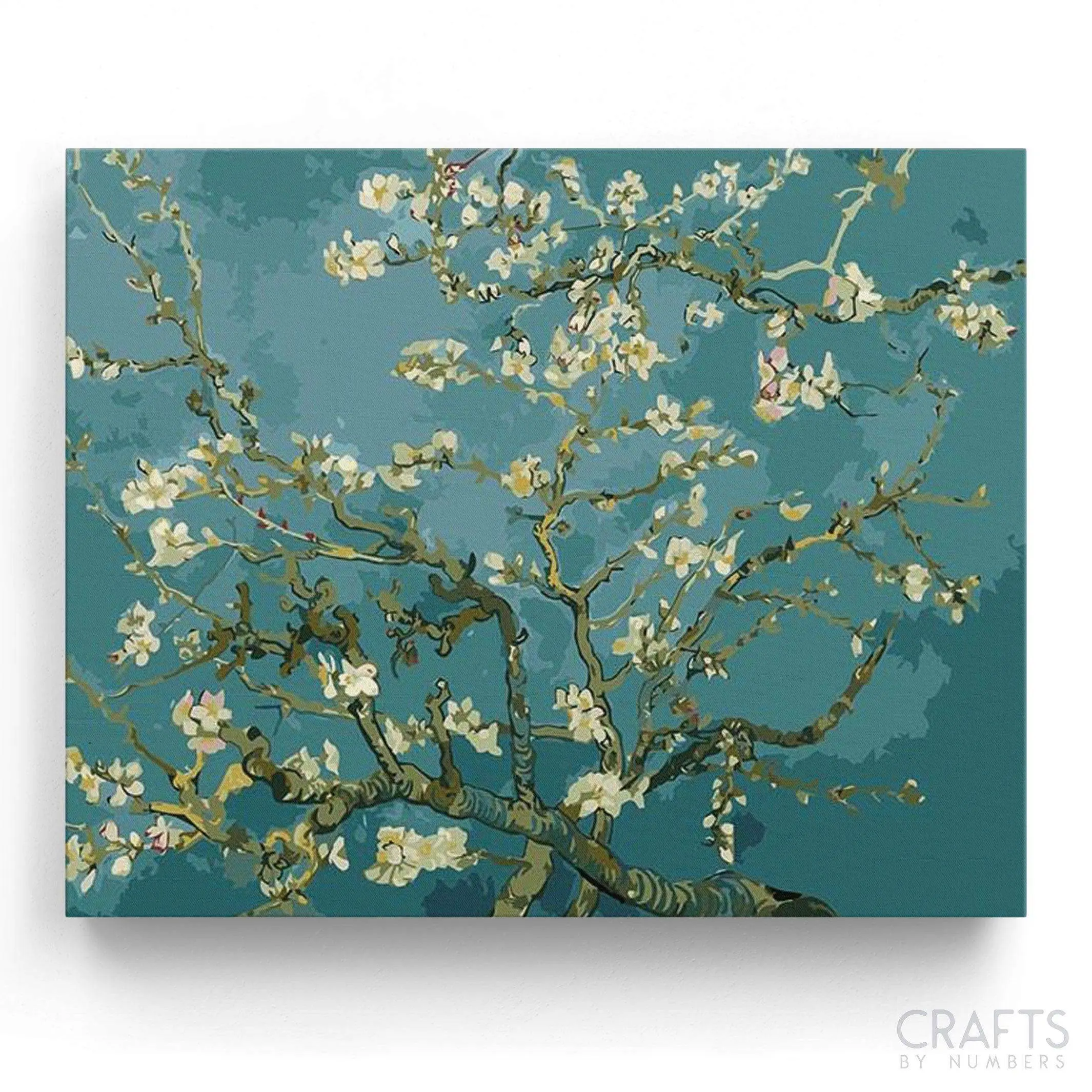 Crafts by Numbers Blooming Almond Tree Paint by Numbers Kit - Vincent Van Gogh DIY Painting Supplies