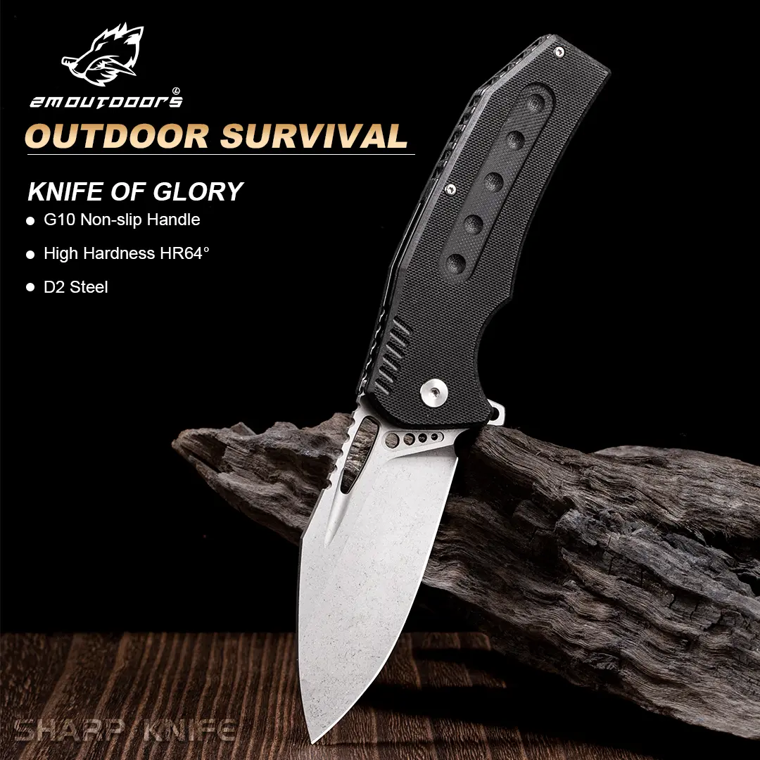1pc multifunctional folding knife, high-quality G10 handle pocket knife, fruit knife, portable knife, men's and women's gifts