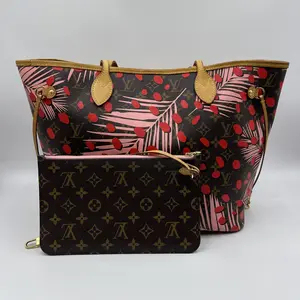 Pre-owned Louis Vuitton Leather Tote Bags Limited Edition Monogram Jungle Dots Neverfull MM Tote