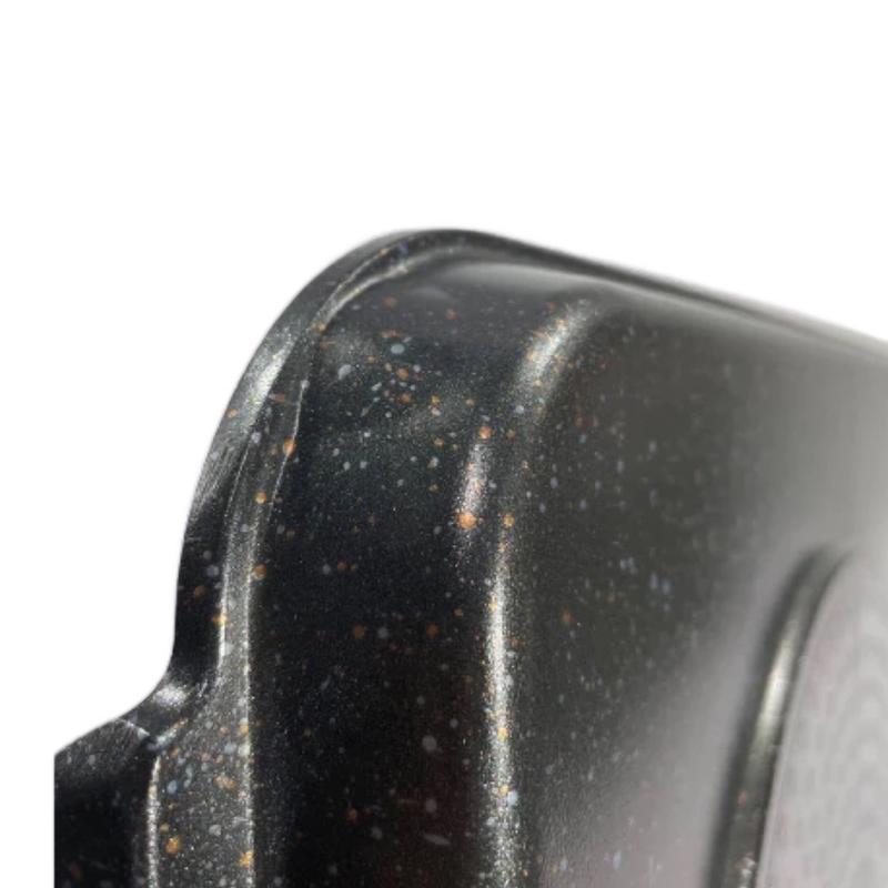 Neware double Griddle Marble coated COMAL with HANDLES for all types of stoves Aluminium Cookware Induction Nonstick Pan Handles Silicone