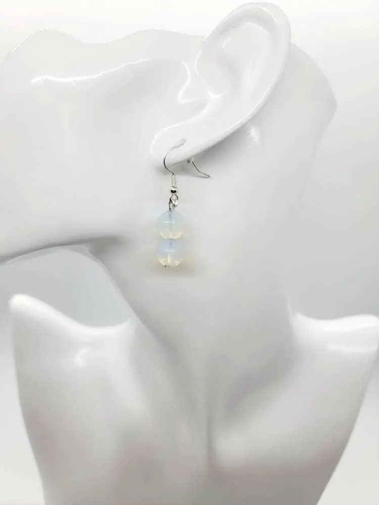 Opalite Crystal Earrings: Hypoallergenic Healing Jewelry
