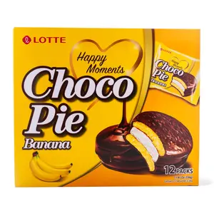 Lotte Choco Pie Banana Flavor 12pk 336 g