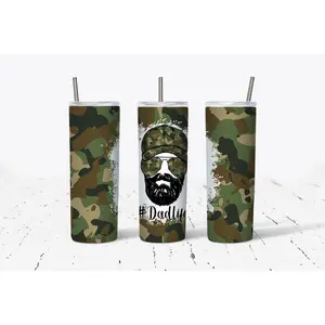 Dad Life Camo Sublimation Tumbler