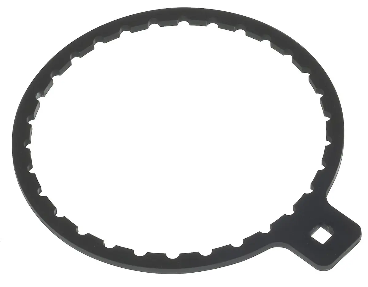 Lisle LIS-61180 6 in. Compact 3/8" Square Drive Wrench - High Strength Laser-Cut Steel, 100% Fuel Filter Engagement, 0.43 lbs (Hand Tools Wrenches)