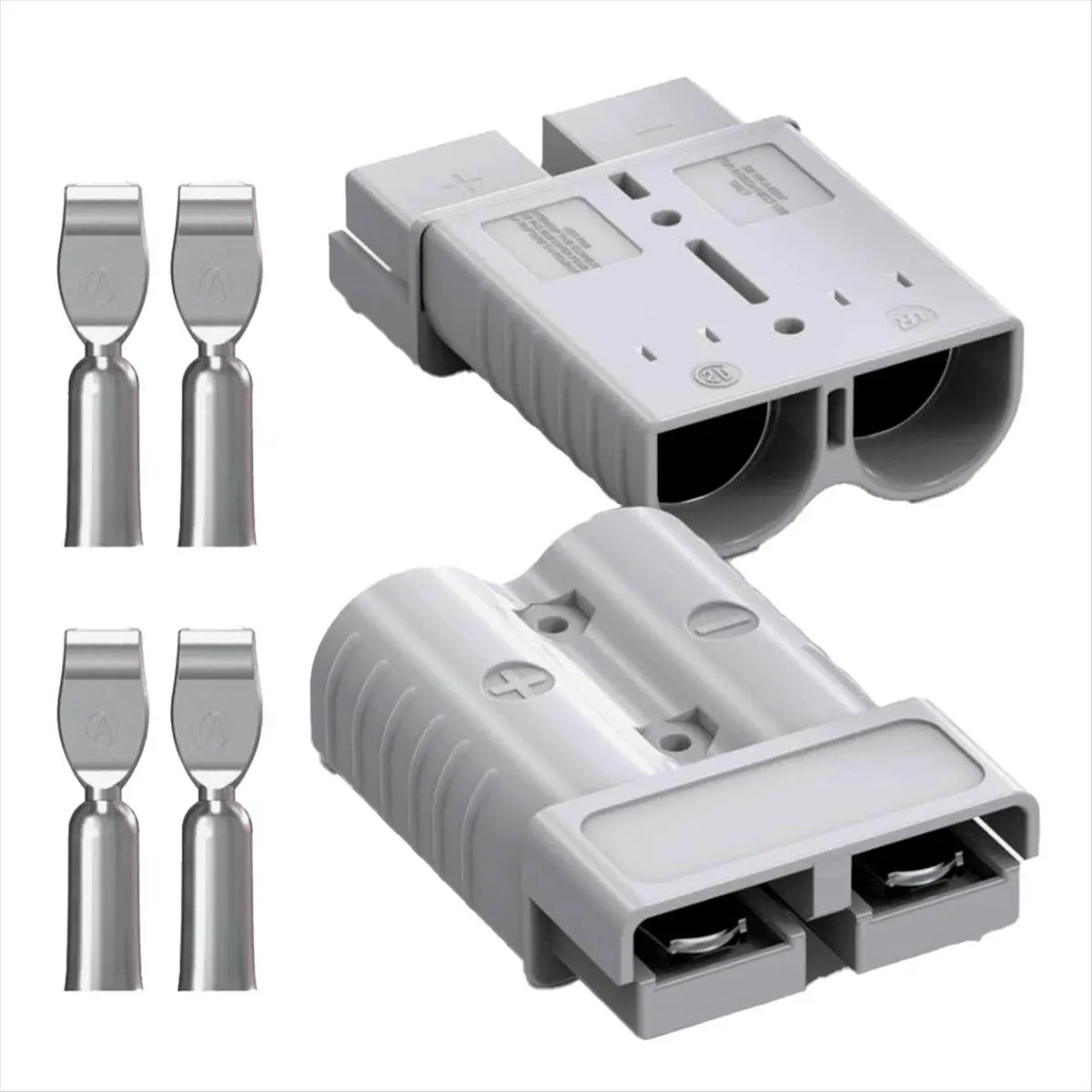 For Anderson Connector, 175AMP 1/0AWG Battery Quick Connect/Disconnect Connector Kit for Cable RV Truck Winch(2 Pack)
