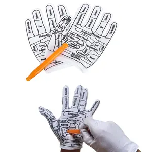 Reflexology Massage Gloves with Pressure Points, Hand Massager Tool for Trigger Point Relief, Foot Reflexology Socks for Men Women