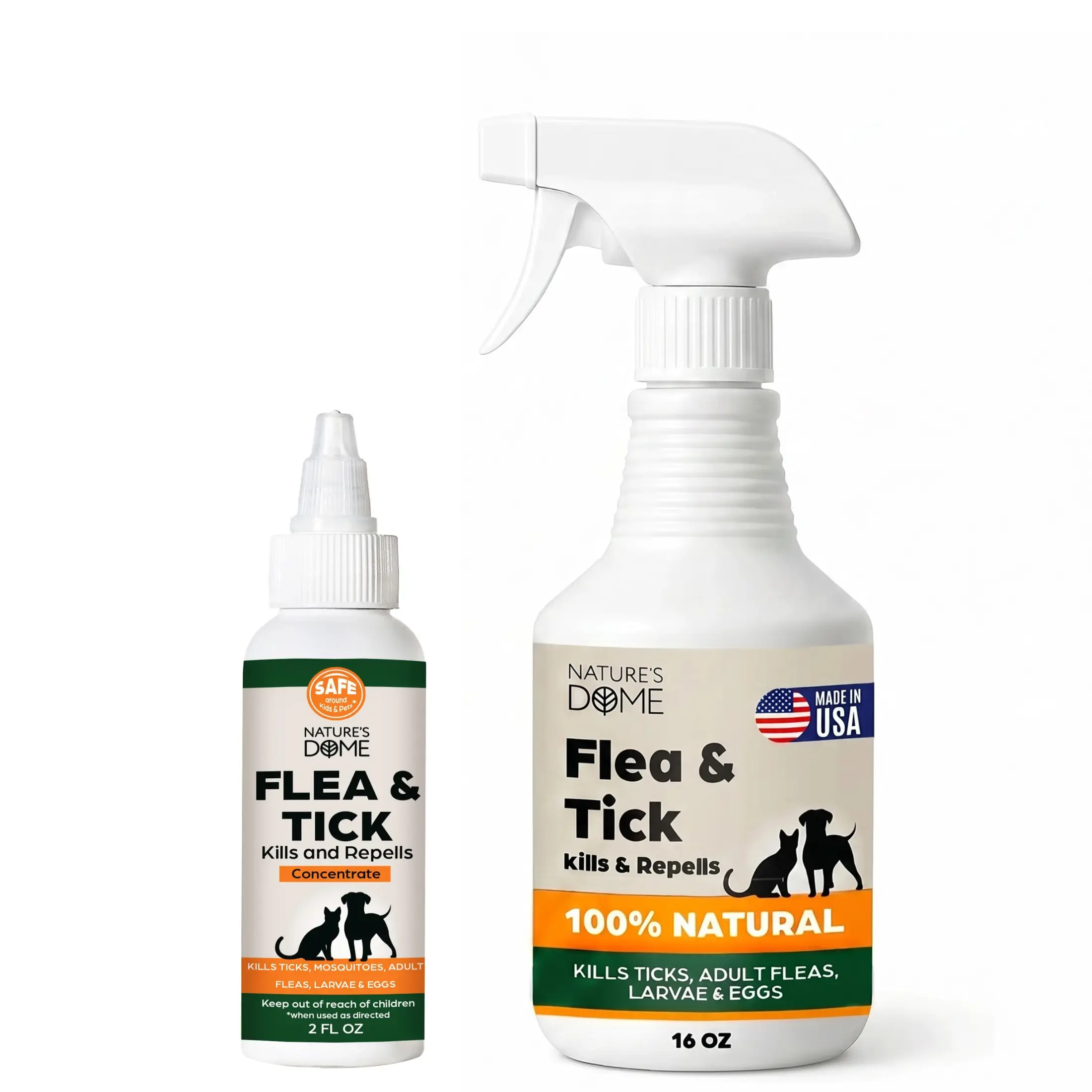 Nature’s Dome DIY Flea & Tick Spray Kit (Just Add Water) – 16 oz