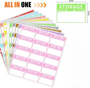 540 PCS Moving Labels, 10 Color Coded Moving Stickers Including Fragile, Heavy and Blank Labels, 2'' x 3'' Packing Labels for Moving Boxes, Moving Supplies, Wardrobe Boxes, Apartment Sticker