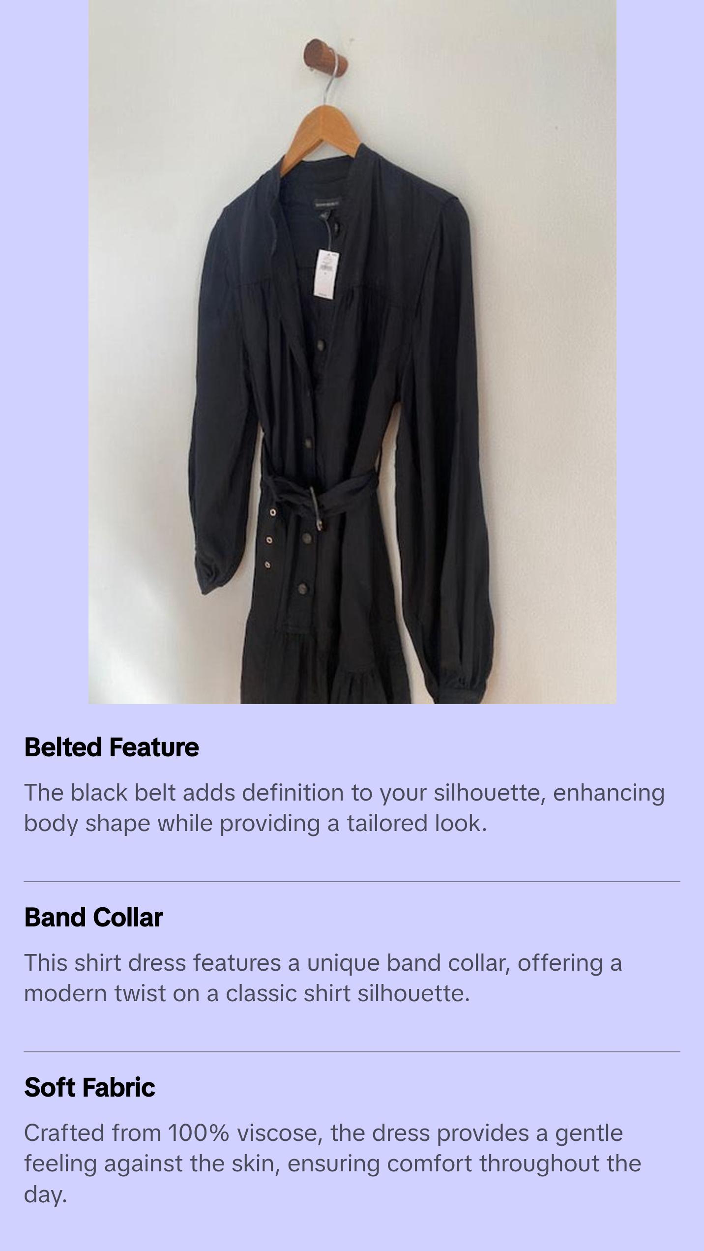 Banana Republic Viscose Shirt Dress