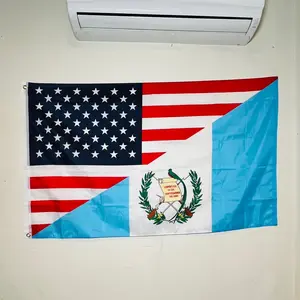 Guatemala & USA Flag