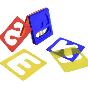 26 count Alphabet Stencils Set Plastic Letter Stencils for Painting Learning, DIY Craft Decoration (4 x 4 Inches)