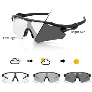 Amzsee Sports Sunglasses - TR90 Frame, PC & Rubber Accents, Colorful Polarized UV-Protection Lenses, Anti-Wind & Sand Windproof Eyewear for Cycling, Driving, Unisex