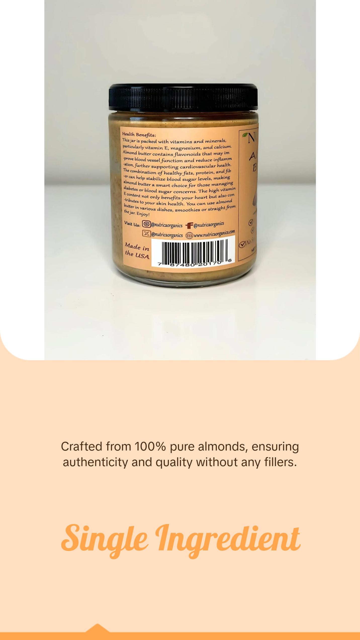 100% Natural Almond butter