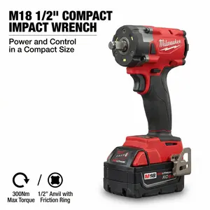 Milwaukee FIW212   For Repair Tasks tool kit set impact  Compact Cordless Drill spanner wrench