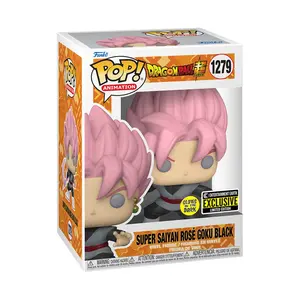 Dragon Funko Ball Super Saiyan Rose Goku Black GITD #1279 - Entertainment Earth Exclusive