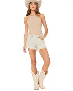 Wrangler Women's Women'S Light Wash High Rise Reworked Denim Shorts - 112378590