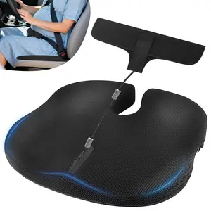 Adjustable Ergonomic Seat Pad, Breathable Mesh, Non-Slip Base, Washable Cover, Comfort Support for Car Travel & Daily Sitting