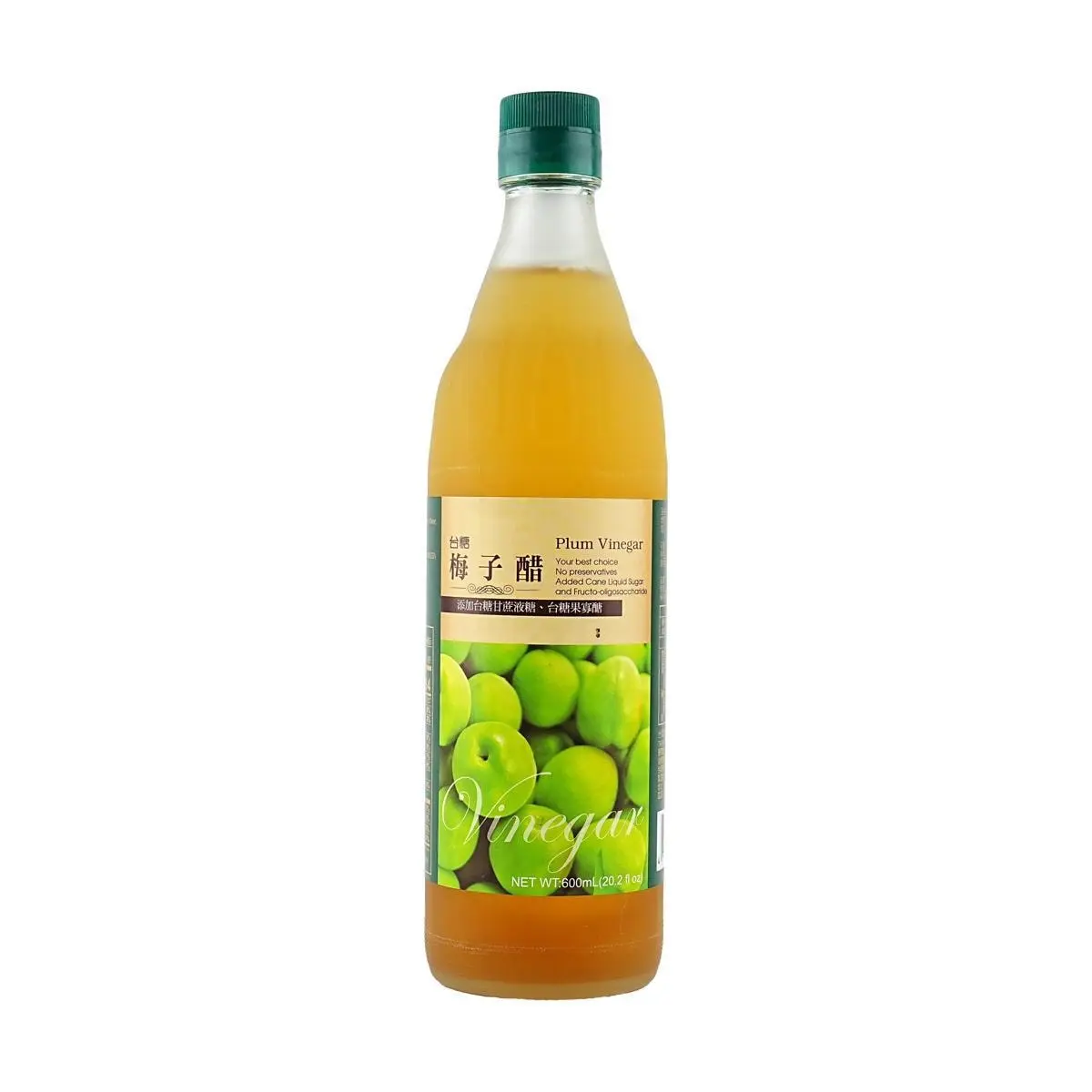 TAISUGAR Taiwan Plum Vinegar 600ml - Authentic Fermented Fruit Drink for Health & Refreshment